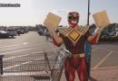 Power Ranger gives out toilet paper and cash at GA Walmart