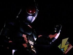 Masked Rider with his Ecto Accelerator