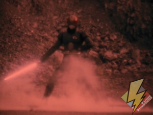 The glowing Electro Saber